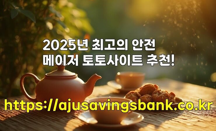 2025년 최고의 안전 메이저 토토사이트 추천!