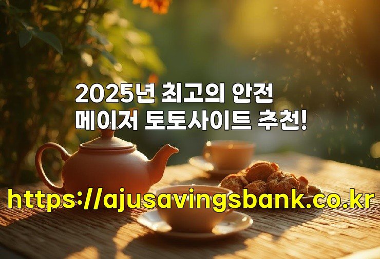 2025년 최고의 안전 메이저 토토사이트 추천!