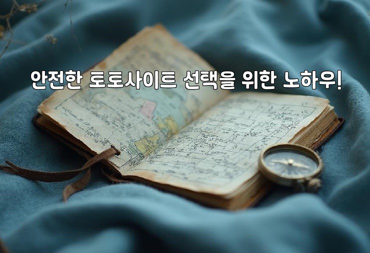 안전한 토토사이트 선택을 위한 노하우!