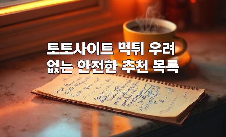 토토사이트 먹튀 우려 없는 안전한 추천 목록