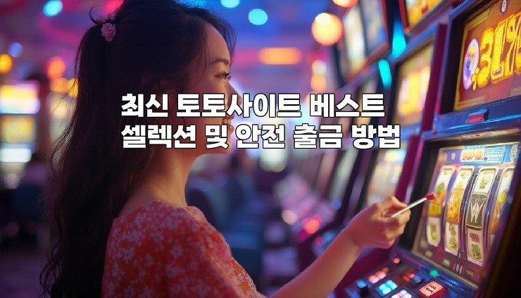 최신 토토사이트 베스트 셀렉션 및 안전 출금 방법