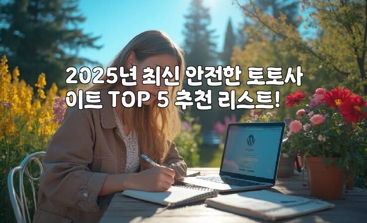 2025년 최신 안전한 토토사이트 TOP 5 추천 리스트!