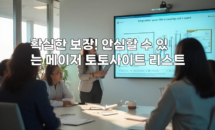확실한 보장! 안심할 수 있는 메이저 토토사이트 리스트