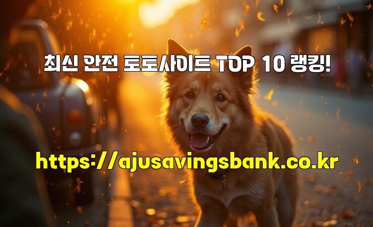 최신 안전 토토사이트 TOP 10 랭킹!