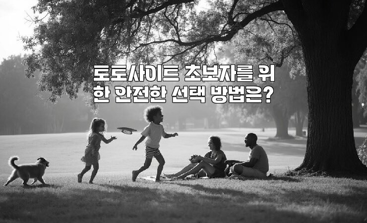 토토사이트 초보자를 위한 안전한 선택 방법은?