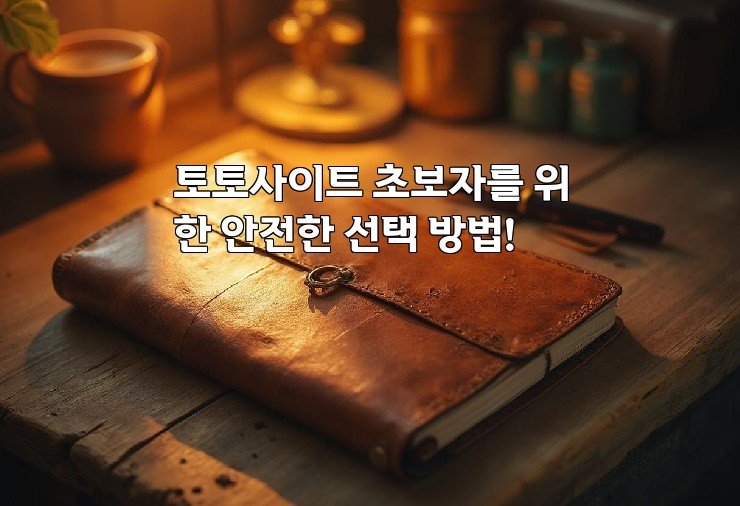 토토사이트 초보자를 위한 안전한 선택 방법!