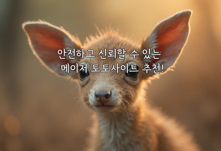 안전하고 신뢰할 수 있는 메이저 토토사이트 추천!