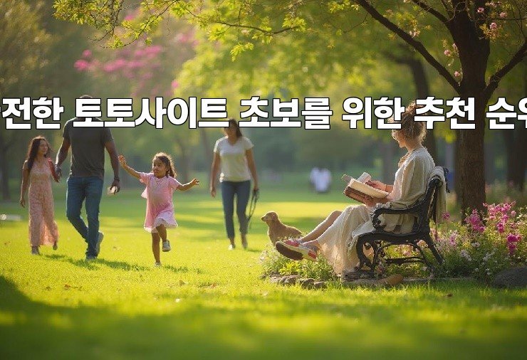 안전한 토토사이트 초보를 위한 추천 순위!