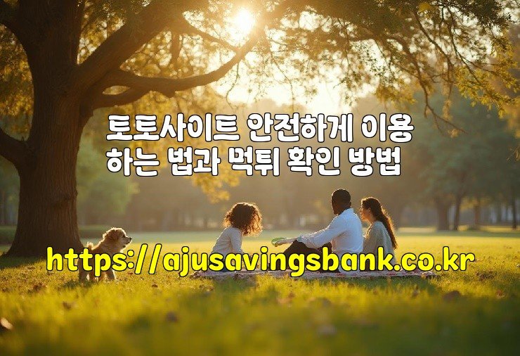 토토사이트 안전하게 이용하는 법과 먹튀 확인 방법