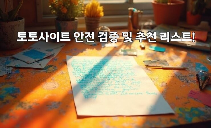 토토사이트 안전 검증 및 추천 리스트!