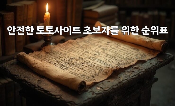 안전한 토토사이트 초보자를 위한 순위표