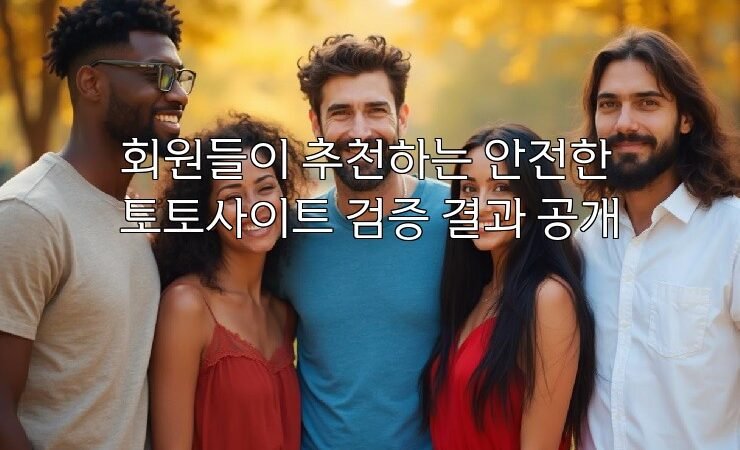 회원들이 추천하는 안전한 토토사이트 검증 결과 공개