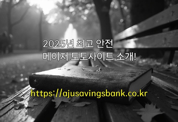 2025년 최고 안전 메이저 토토사이트 소개!
