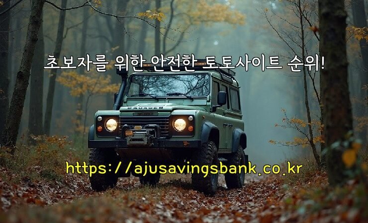 초보자를 위한 안전한 토토사이트 순위!