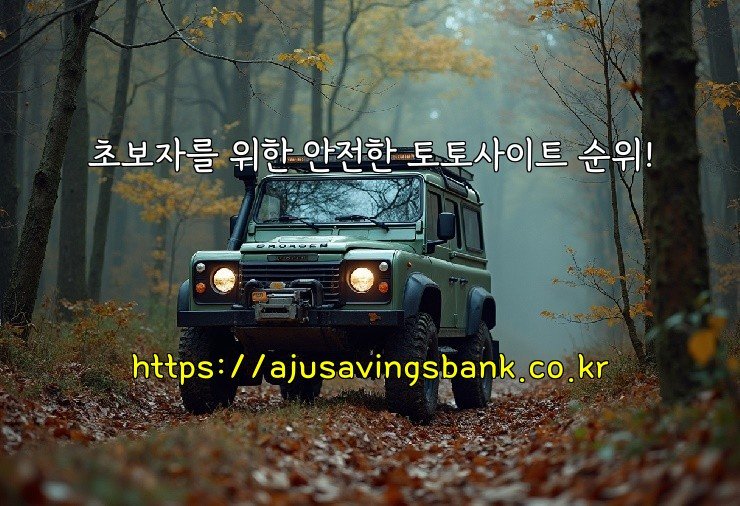 초보자를 위한 안전한 토토사이트 순위!