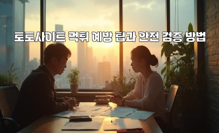 토토사이트 먹튀 예방 팁과 안전 검증 방법