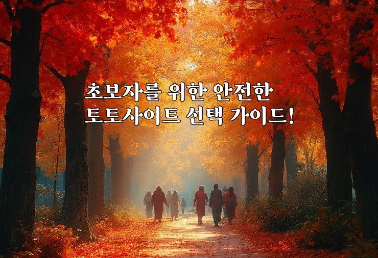 초보자를 위한 안전한 토토사이트 선택 가이드!