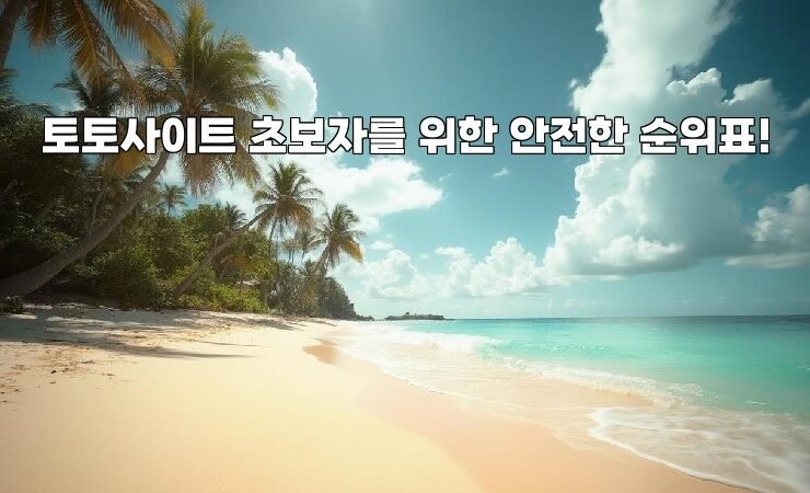 토토사이트 초보자를 위한 안전한 순위표!