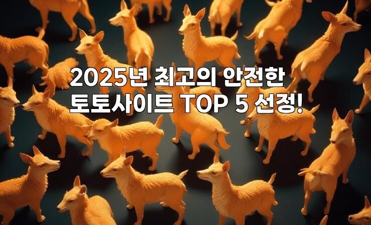 2025년 최고의 안전한 토토사이트 TOP 5 선정!