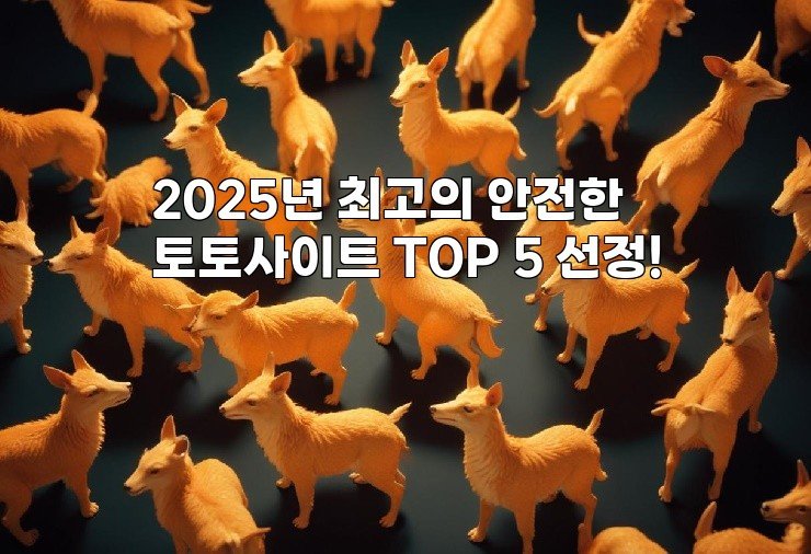 2025년 최고의 안전한 토토사이트 TOP 5 선정!