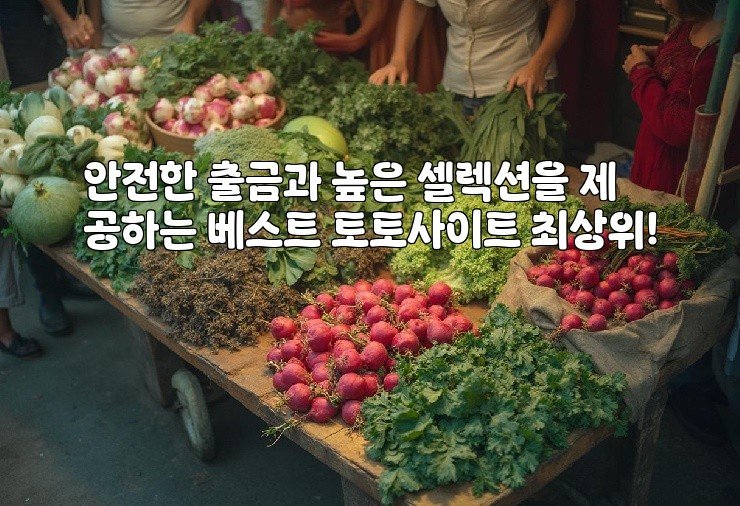 안전한 출금과 높은 셀렉션을 제공하는 베스트 토토사이트 최상위!