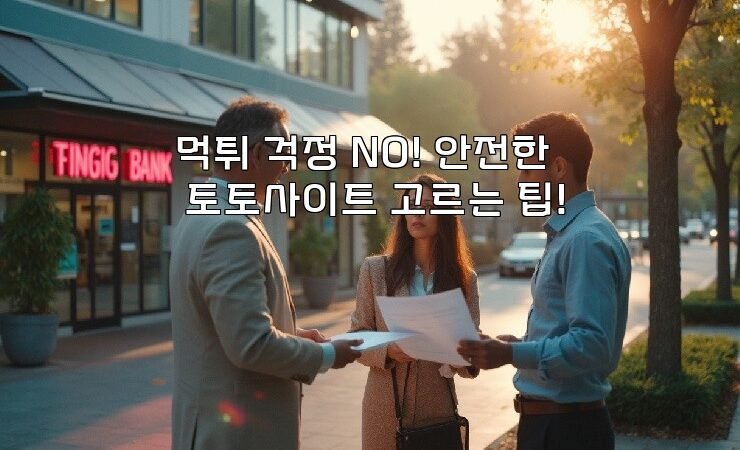 먹튀 걱정 NO! 안전한 토토사이트 고르는 팁!