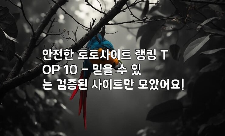 안전한 토토사이트 랭킹 TOP 10 – 믿을 수 있는 검증된 사이트만 모았어요!