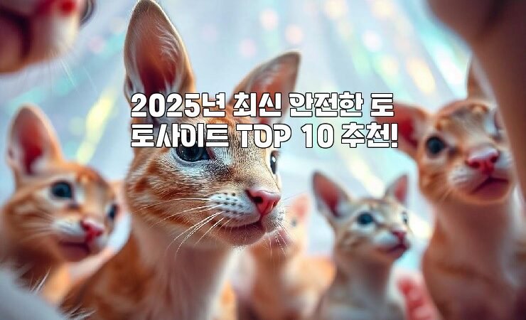 2025년 최신 안전한 토토사이트 TOP 10 추천!