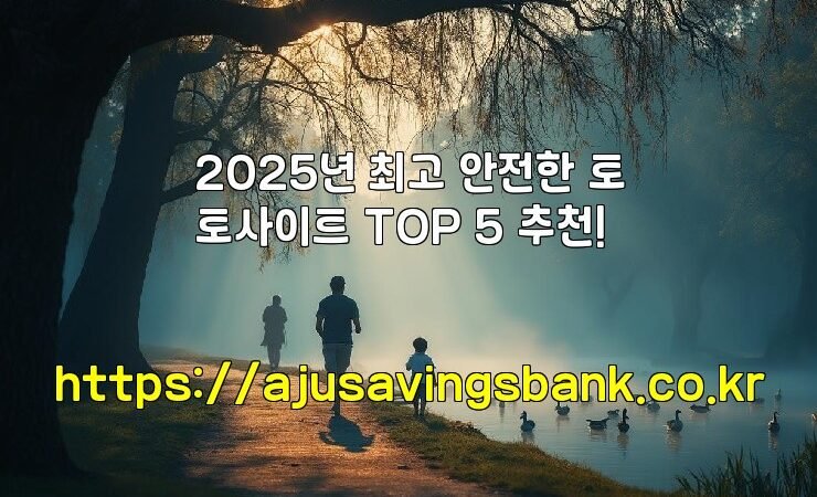 2025년 최고 안전한 토토사이트 TOP 5 추천!