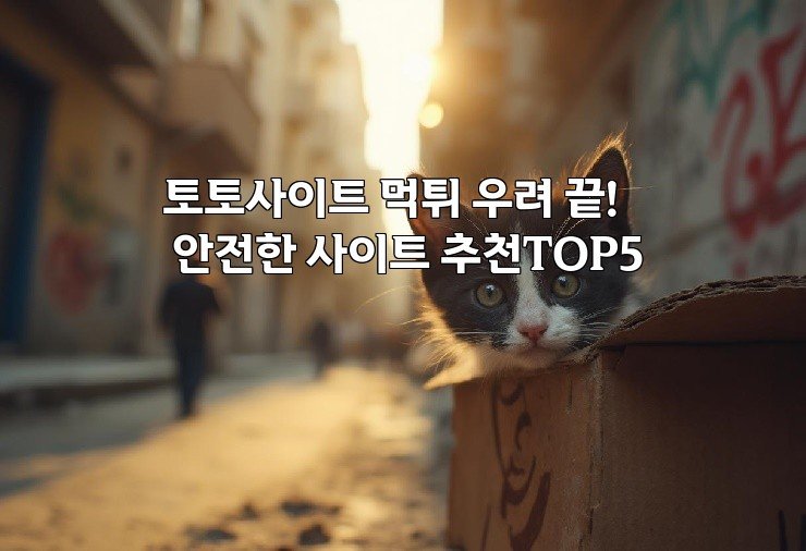 토토사이트 먹튀 우려 끝! 안전한 사이트 추천TOP5
