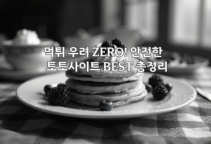 먹튀 우려 ZERO! 안전한 토토사이트 BEST 총정리