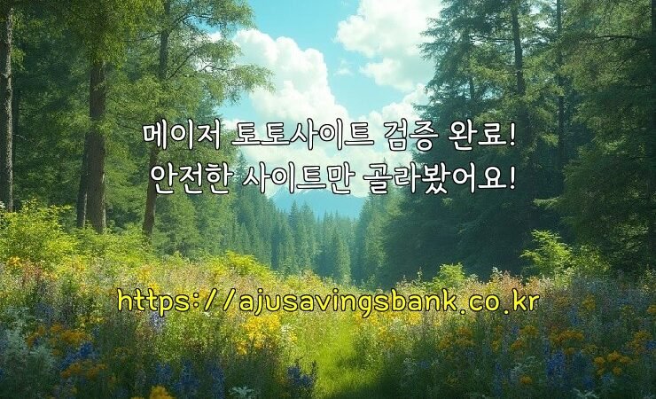 메이저 토토사이트 검증 완료! 안전한 사이트만 골라봤어요!