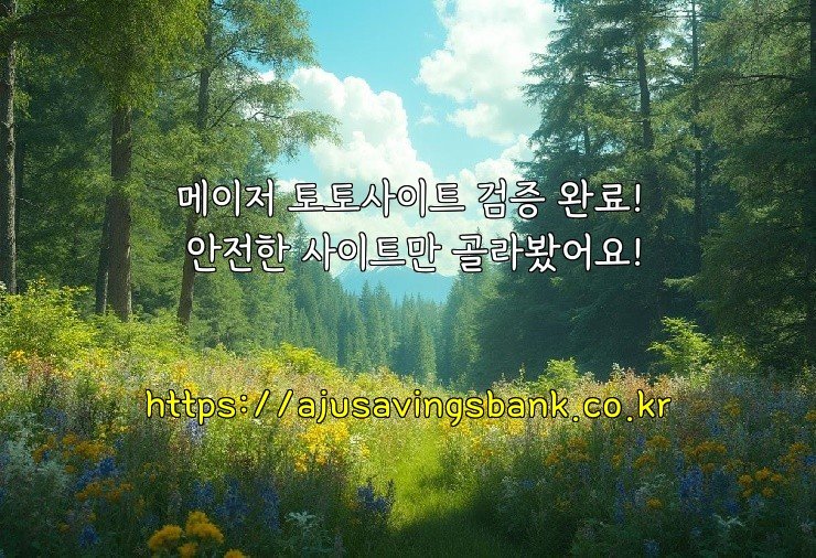 메이저 토토사이트 검증 완료! 안전한 사이트만 골라봤어요!