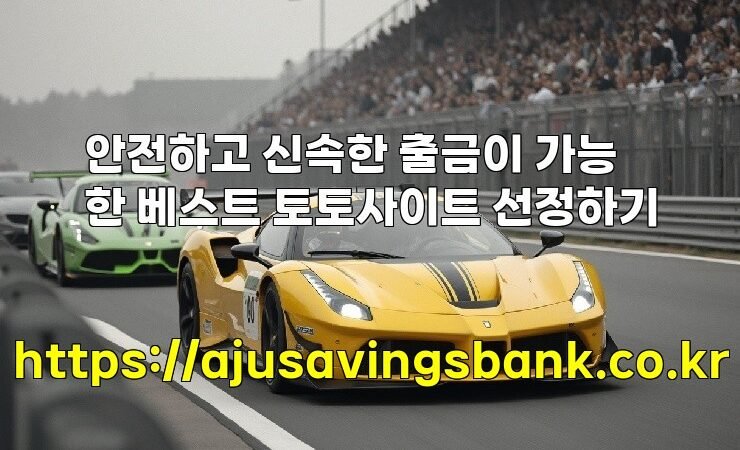 안전하고 신속한 출금이 가능한 베스트 토토사이트 선정하기