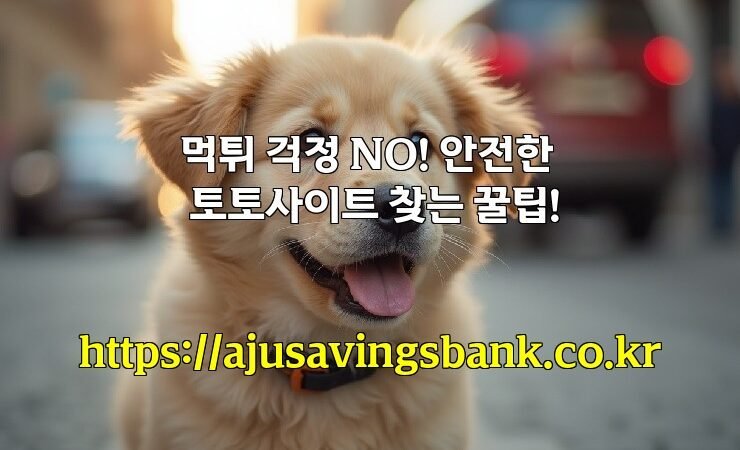 먹튀 걱정 NO! 안전한 토토사이트 찾는 꿀팁!