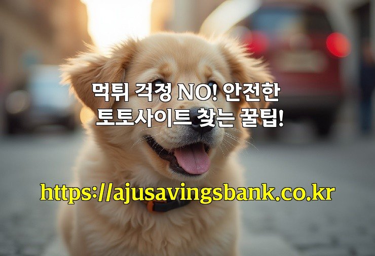 먹튀 걱정 NO! 안전한 토토사이트 찾는 꿀팁!