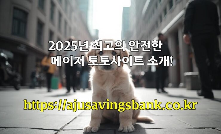 2025년 최고의 안전한 메이저 토토사이트 소개!