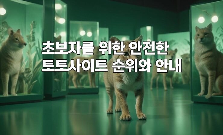 초보자를 위한 안전한 토토사이트 순위와 안내