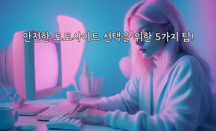 안전한 토토사이트 선택을 위한 5가지 팁!