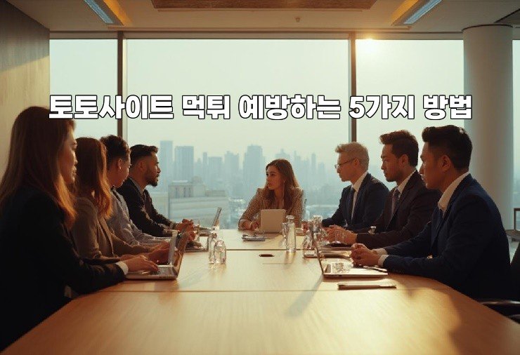 토토사이트 먹튀 예방하는 5가지 방법