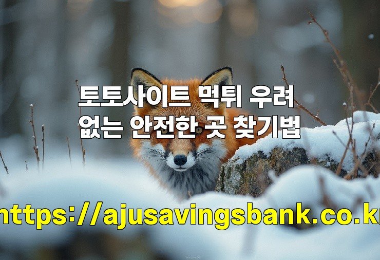 토토사이트 먹튀 우려 없는 안전한 곳 찾기법