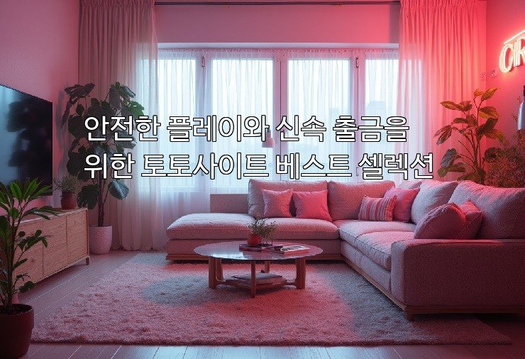 안전한 플레이와 신속 출금을 위한 토토사이트 베스트 셀렉션 