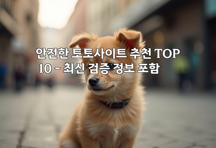 안전한 토토사이트 추천 TOP 10 – 최신 검증 정보 포함