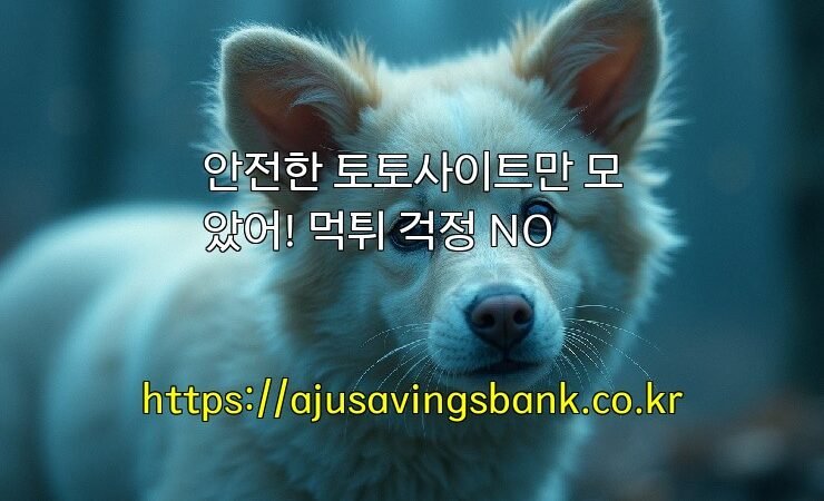 안전한 토토사이트만 모았어! 먹튀 걱정 NO