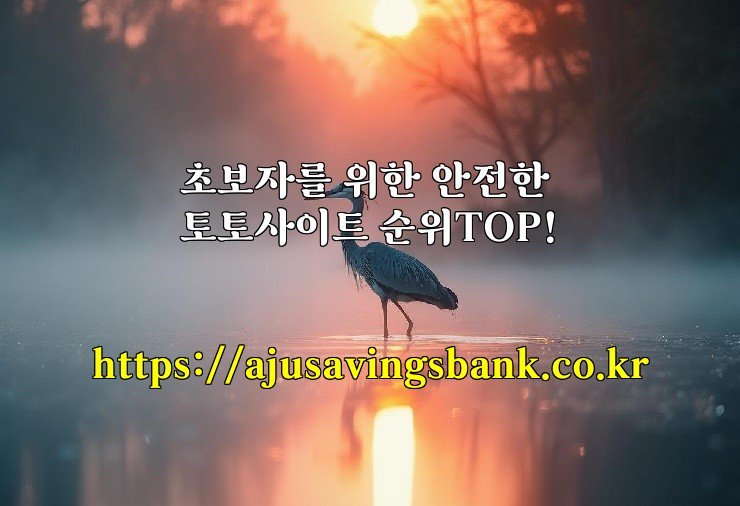 초보자를 위한 안전한 토토사이트 순위TOP!