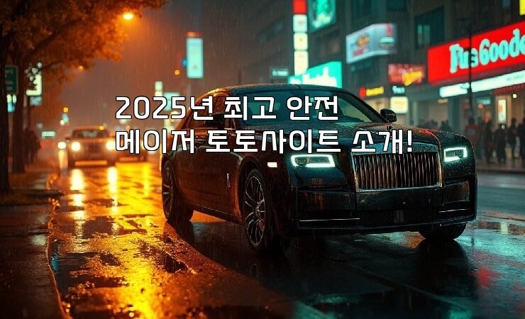 2025년 최고 안전 메이저 토토사이트 소개!