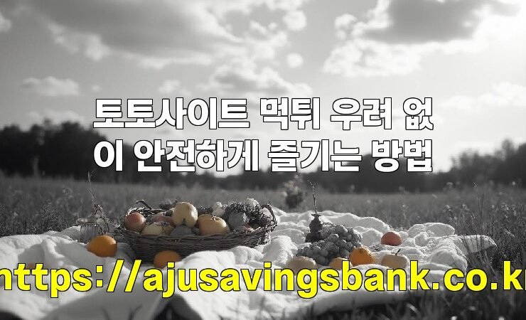 토토사이트 먹튀 우려 없이 안전하게 즐기는 방법