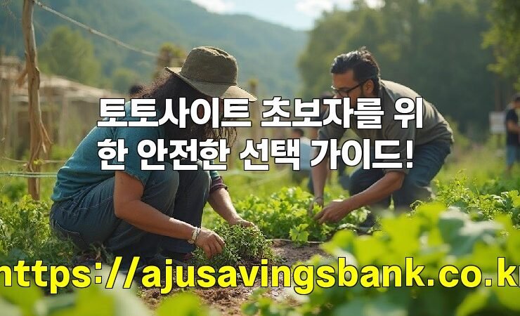 토토사이트 초보자를 위한 안전한 선택 가이드!