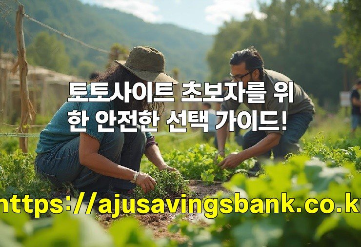 토토사이트 초보자를 위한 안전한 선택 가이드!