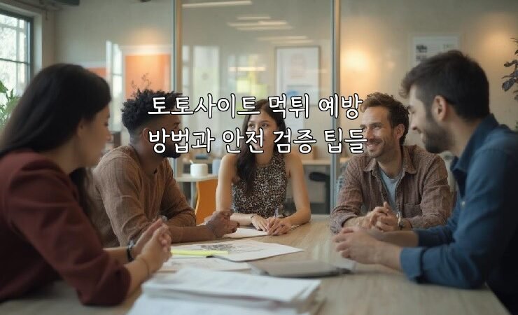 토토사이트 먹튀 예방 방법과 안전 검증 팁들